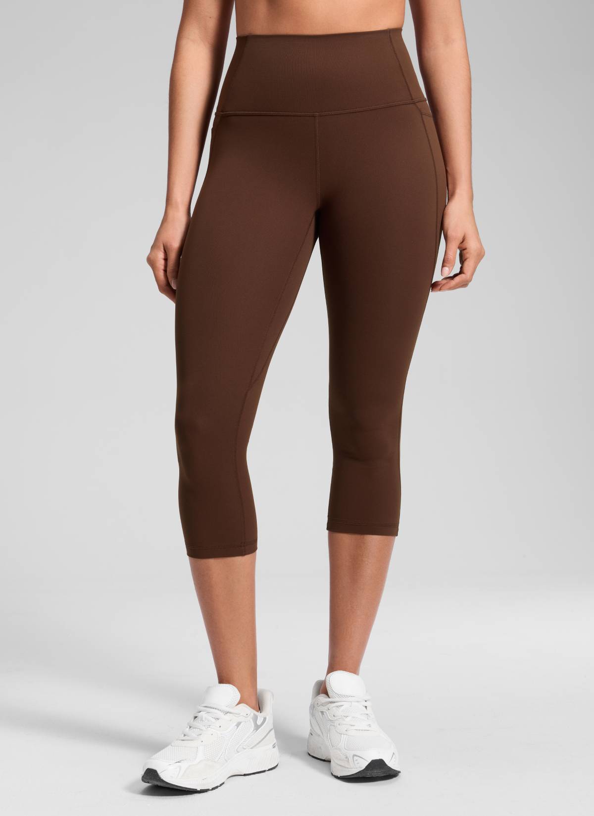 CRZ YOGA Butterluxe Leggings de Cintura Alta con Bolsillo para Mujer Marrón Lava