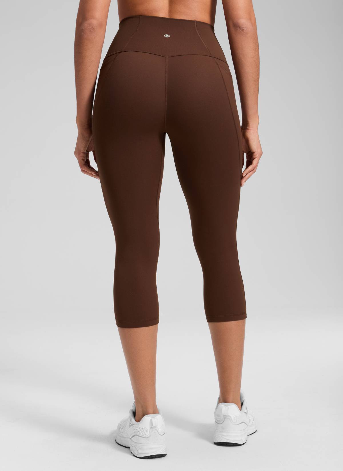 CRZ YOGA Butterluxe Leggings de Cintura Alta con Bolsillo para Mujer Marrón Lava