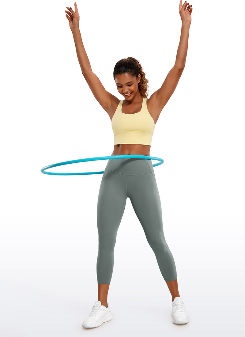 CRZ YOGA Butterluxe Leggings de Cintura Alta con Bolsillo para Mujer Salvia gris