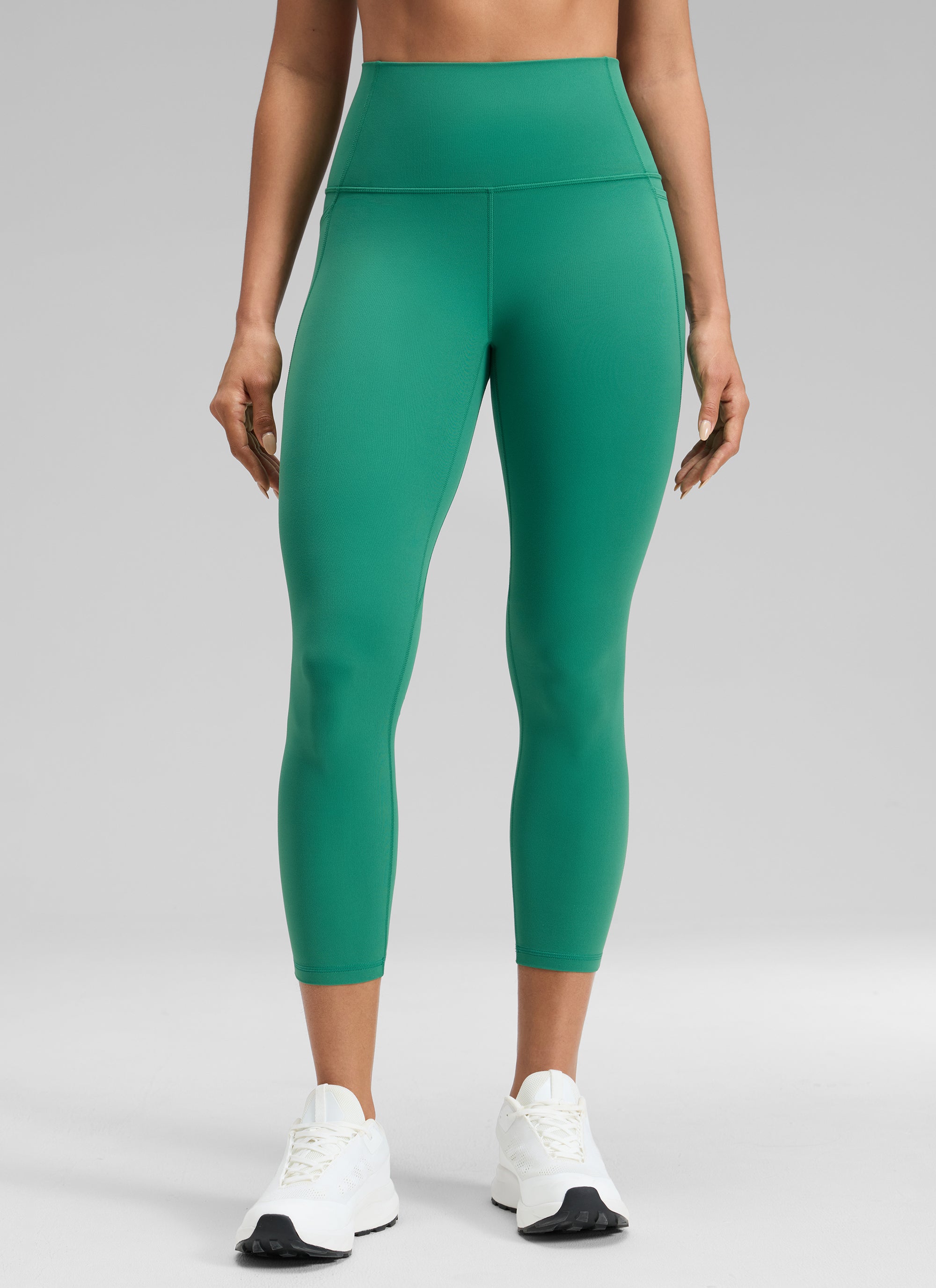 CRZ YOGA Butterluxe Leggings de Cintura Alta con Bolsillo para Mujer Verde Cascadia