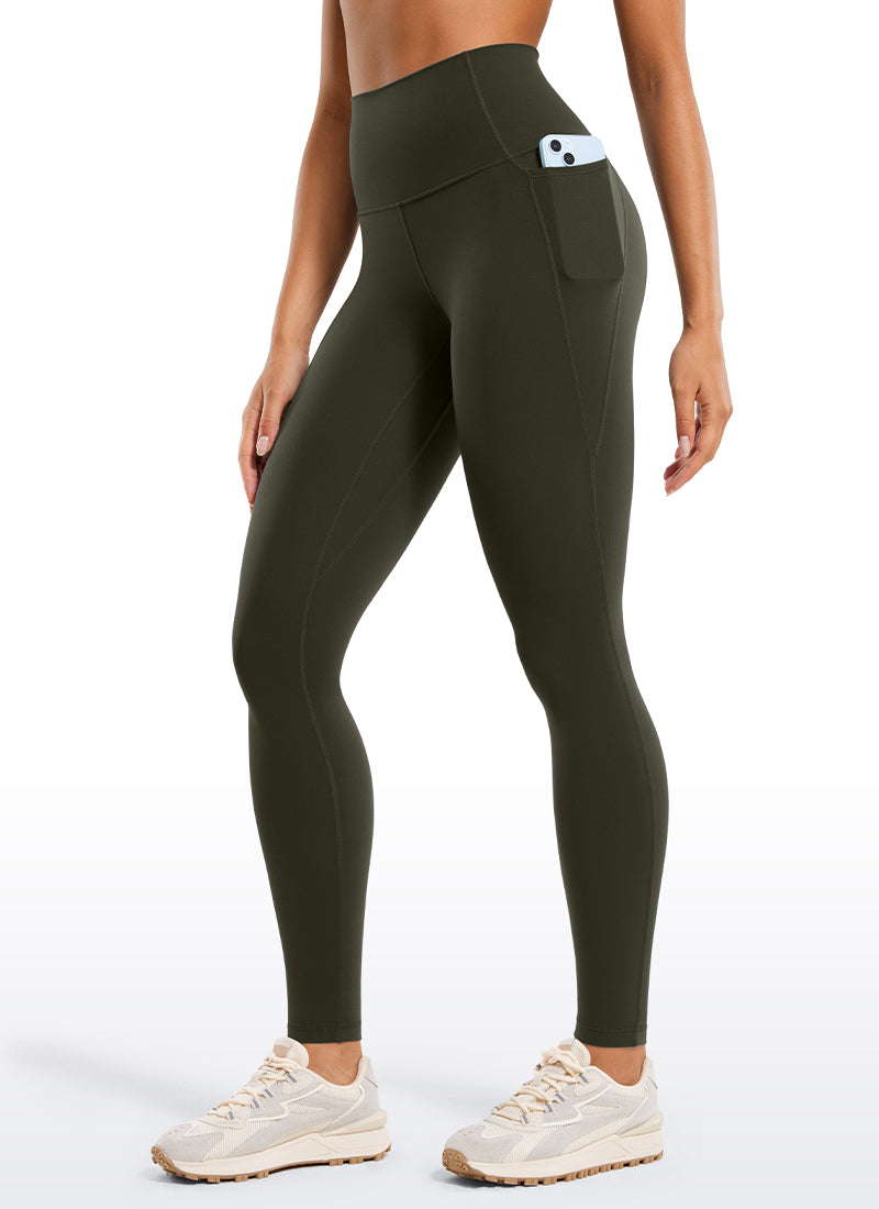 CRZ YOGA Butterluxe Leggings Deportivos con bolsillos de 28 Pulgadas para Mujer Negro