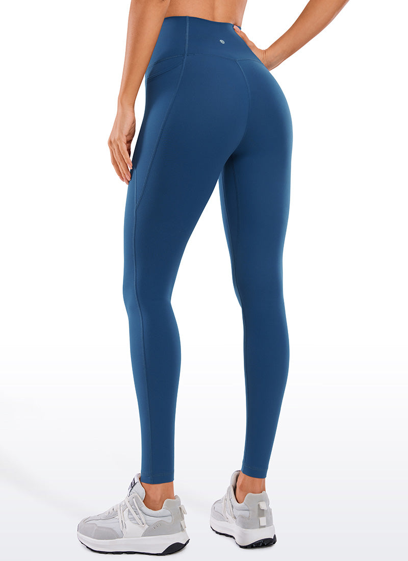 CRZ YOGA Butterluxe Leggings Deportivos con bolsillos de 28 Pulgadas para Mujer Verde Oliva