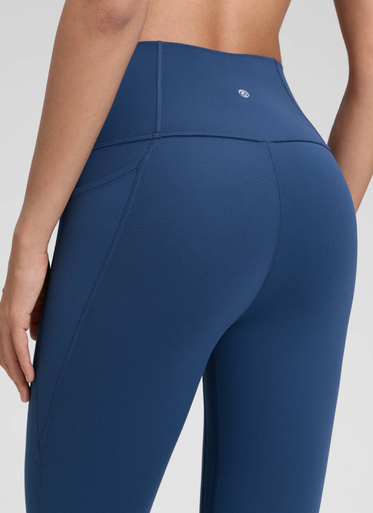 CRZ YOGA Mujer Leggings Deportivos con bolsillos de 28 Pulgadas MARFIL FRANCÉS