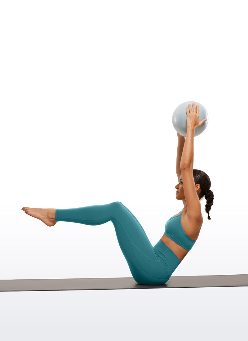 CRZ YOGA Mujer Leggings Deportivos con bolsillos de 28 Pulgadas Jade Verde
