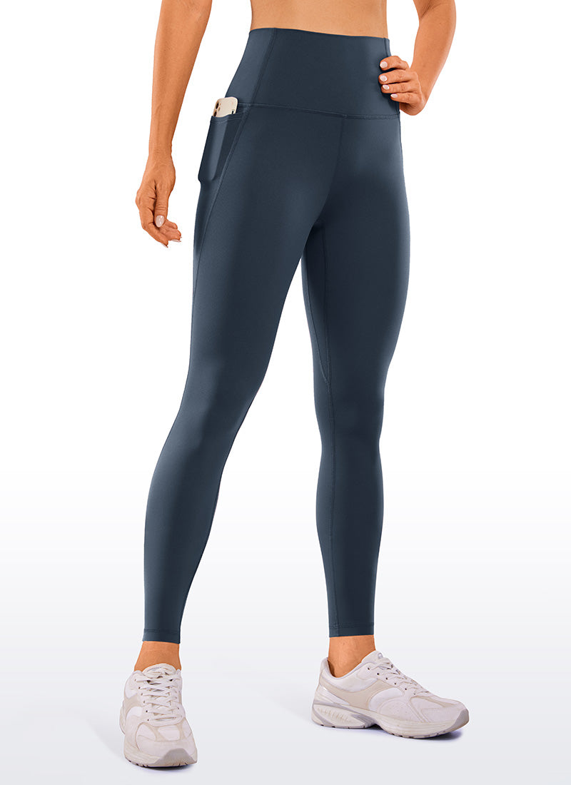 CRZ YOGA Mujer Leggings Deportivos con bolsillos de 28 Pulgadas Stelindigo