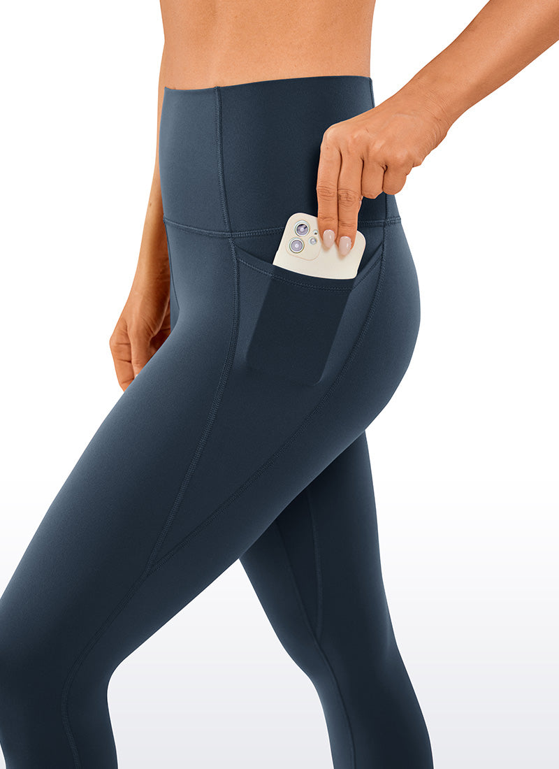 CRZ YOGA Mujer Leggings Deportivos con bolsillos de 28 Pulgadas Stelindigo