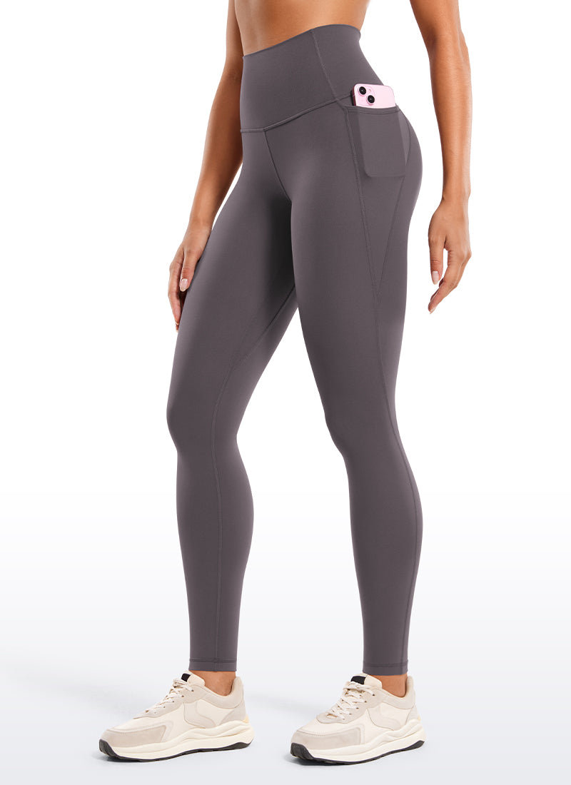 CRZ YOGA Mujer Leggings Deportivos con bolsillos de 28 Pulgadas Tornado