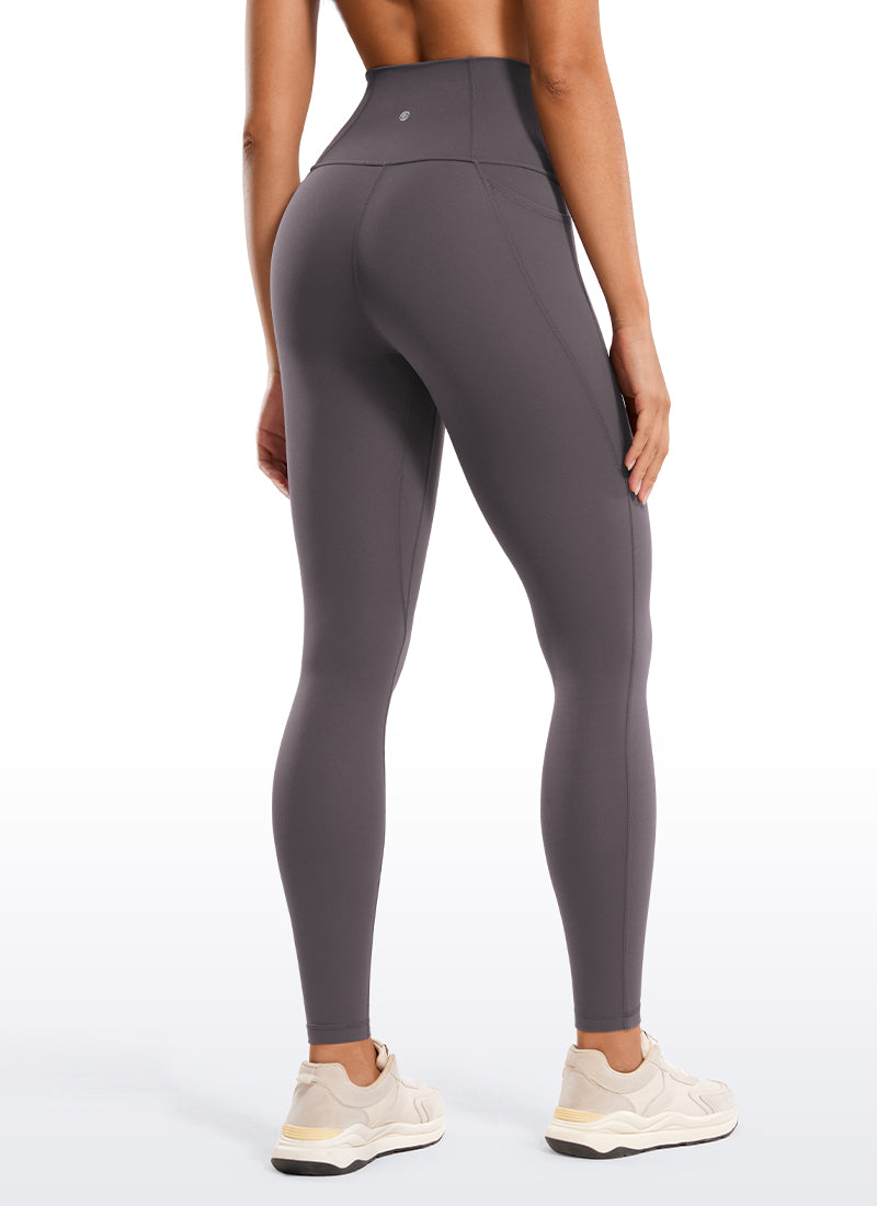 CRZ YOGA Mujer Leggings Deportivos con bolsillos de 28 Pulgadas Tornado