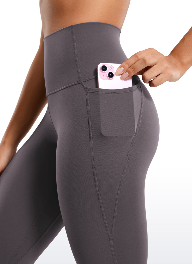 CRZ YOGA Mujer Leggings Deportivos con bolsillos de 28 Pulgadas Tornado