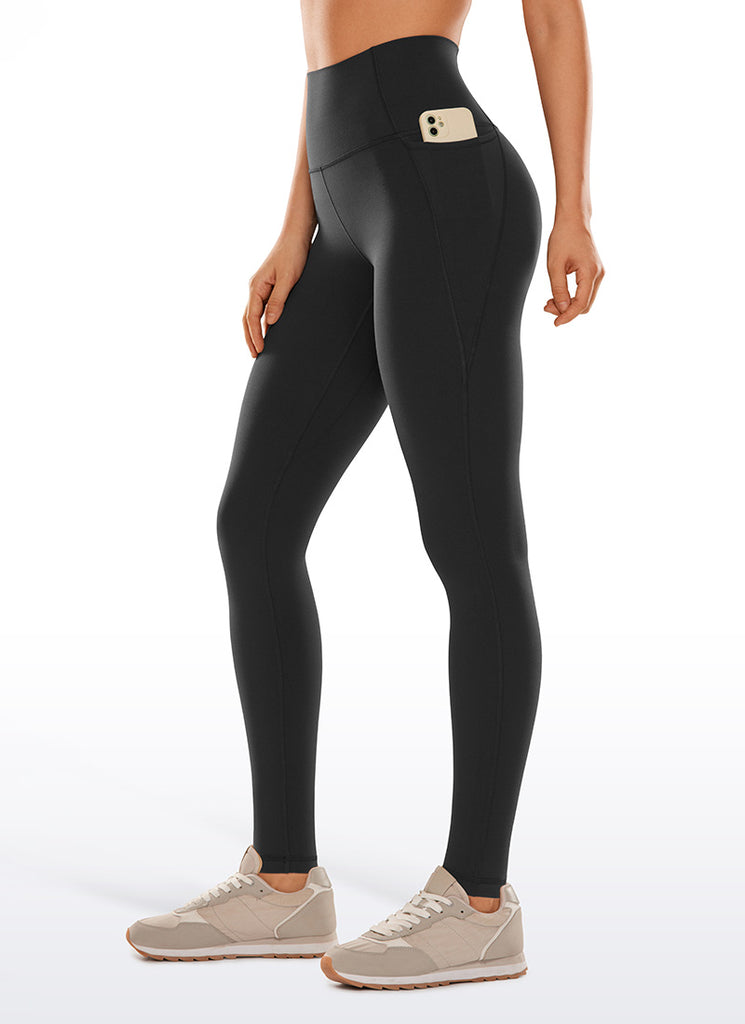 CRZ YOGA Butterluxe Leggings de Bolsillo de 30 Pulgadas para Mujer Negro