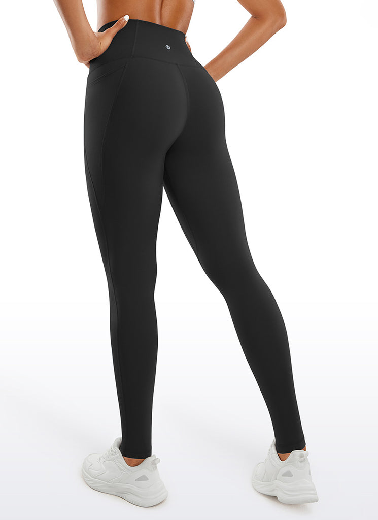 CRZ YOGA Butterluxe Leggings de Bolsillo de 30 Pulgadas para Mujer Negro