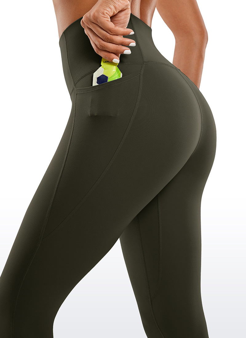 CRZ YOGA Butterluxe Leggings de Bolsillo de 30 Pulgadas para Mujer Verde Oliva