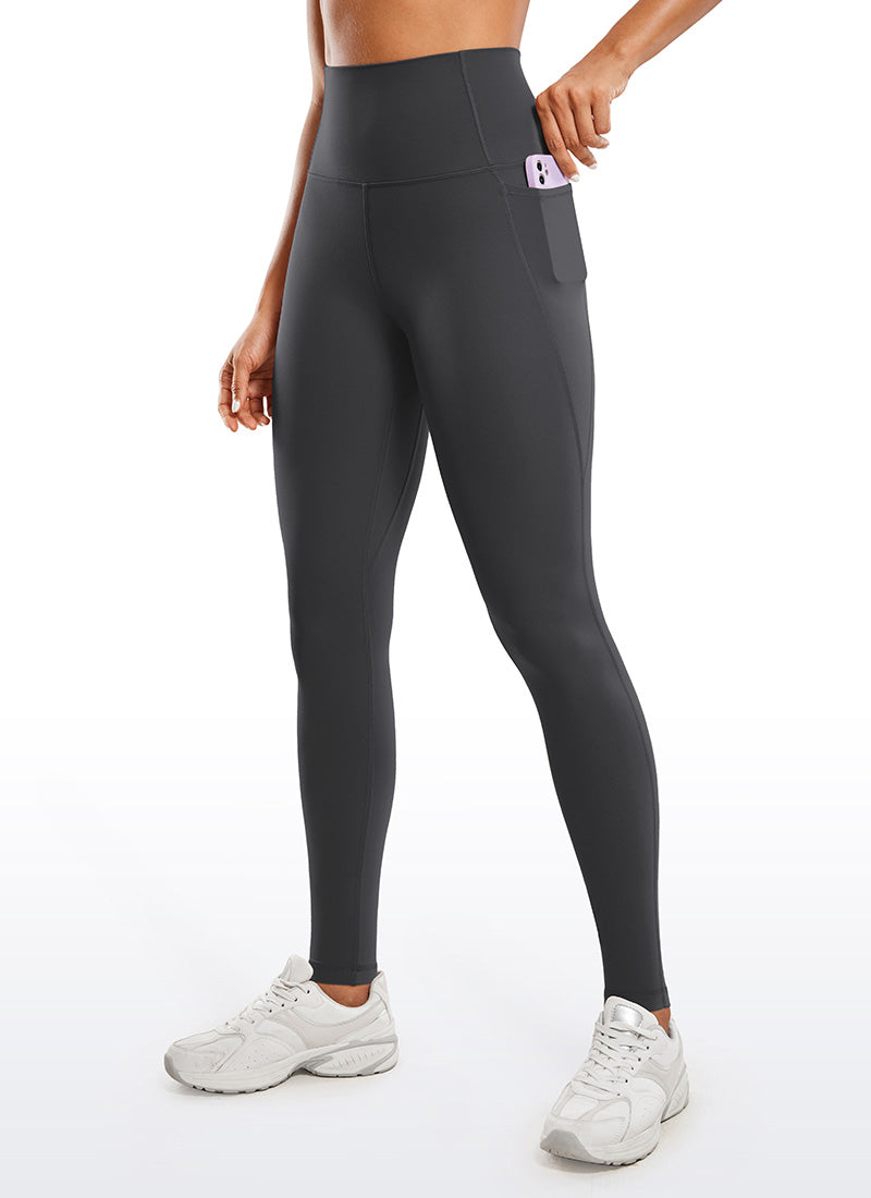 CRZ YOGA Butterluxe Leggings de Bolsillo de 30 Pulgadas para Mujer Gris misterioso