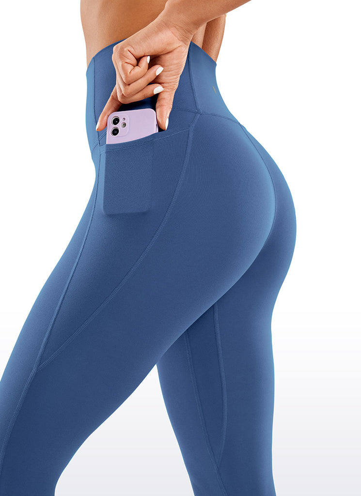 CRZ YOGA Butterluxe Leggings de Bolsillo de 30 Pulgadas para Mujer Marrón Fudge Caliente