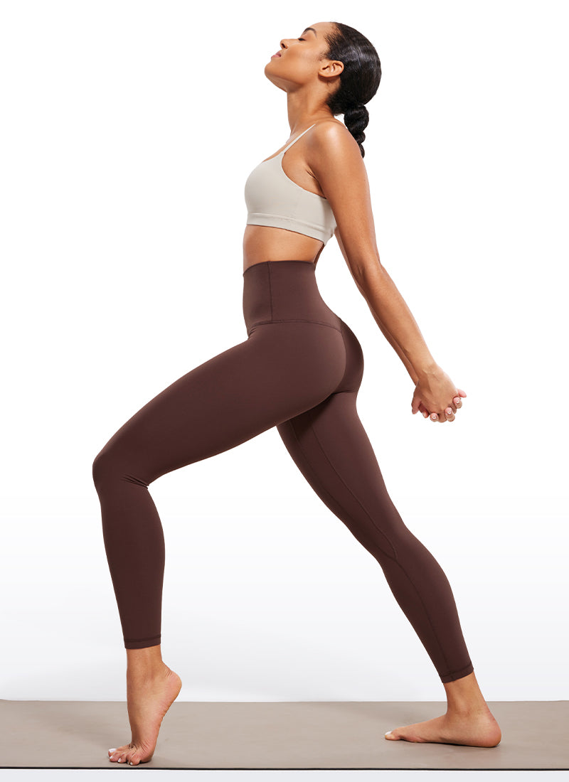 CRZ YOGA Butterluxe Leggings de Tiro Alto de 25 Pulgadas para Mujer Gris pardo