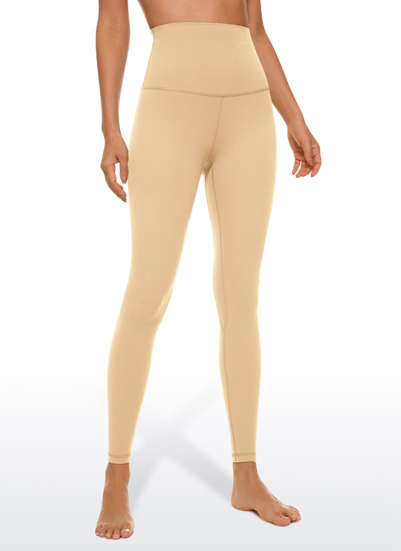 CRZ YOGA Butterluxe Leggings de Tiro Alto de 25 Pulgadas para Mujer Batido De Bronceado