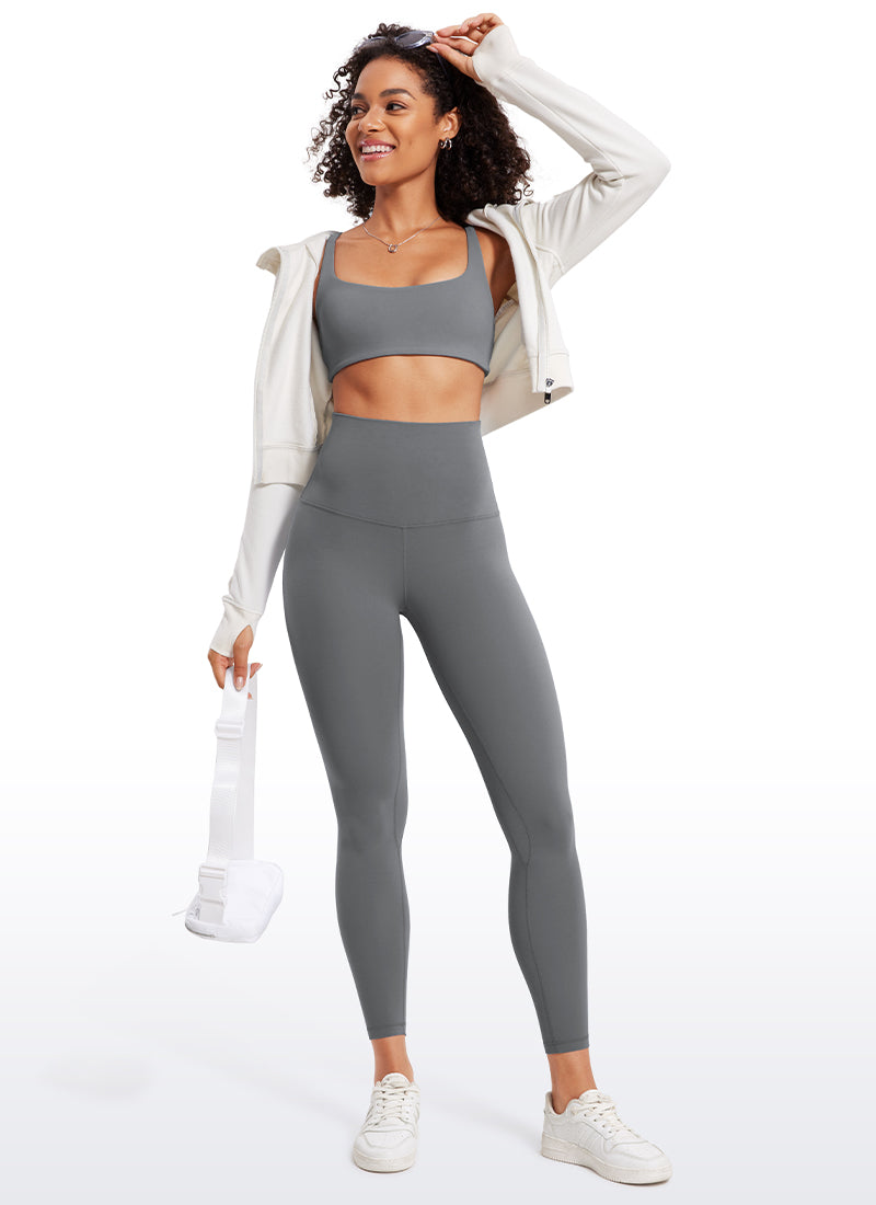 CRZ YOGA Butterluxe Leggings de Tiro Alto de 25 Pulgadas para Mujer Lava Humo Gris