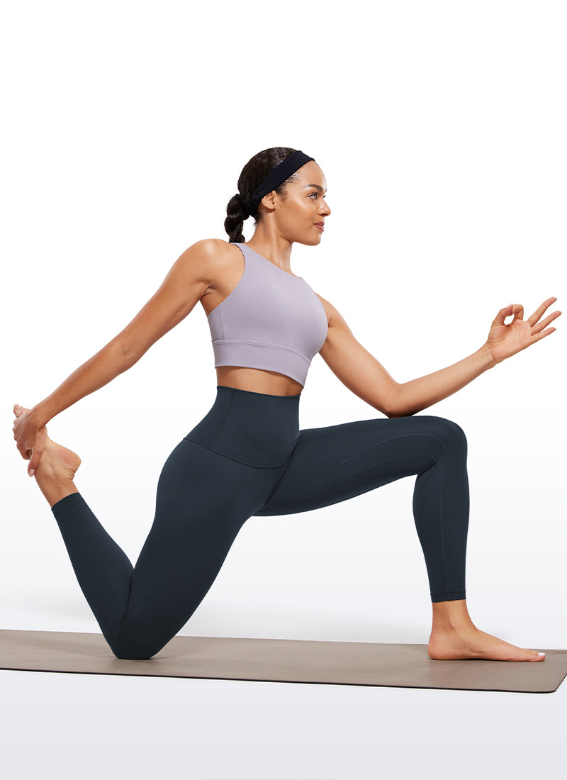 CRZ YOGA Butterluxe Leggings de Tiro Alto de 25 Pulgadas para Mujer True Navy