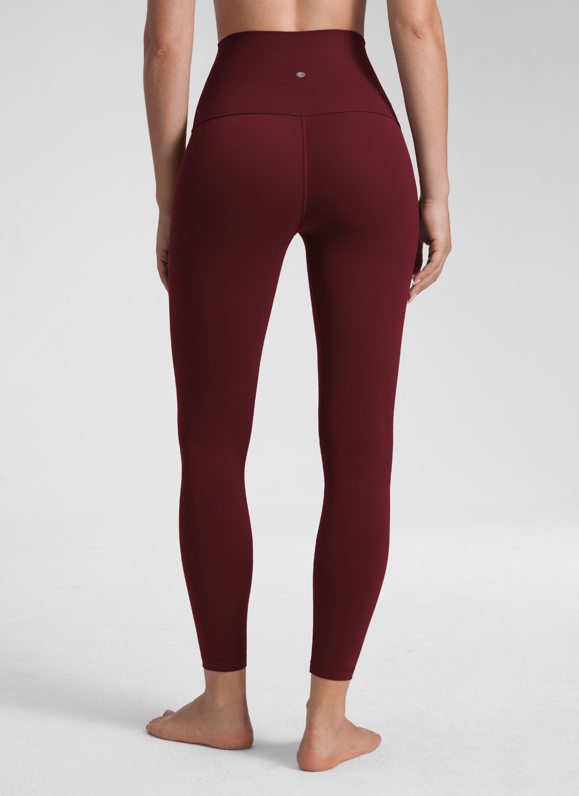 CRZ YOGA Butterluxe Leggings de Tiro Alto de 25 Pulgadas para Mujer Merlot Rojo