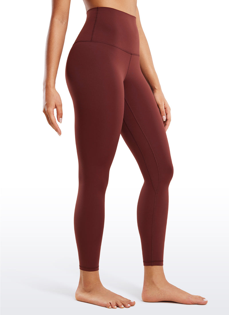 CRZ YOGA Butterluxe Leggings de Tiro Alto de 25 Pulgadas para Mujer Noctilucence Rojo