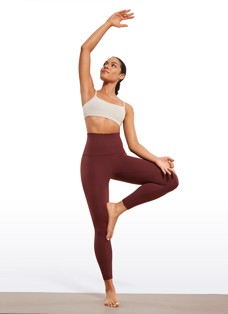 CRZ YOGA Butterluxe Leggings de Tiro Alto de 25 Pulgadas para Mujer Noctilucence Rojo