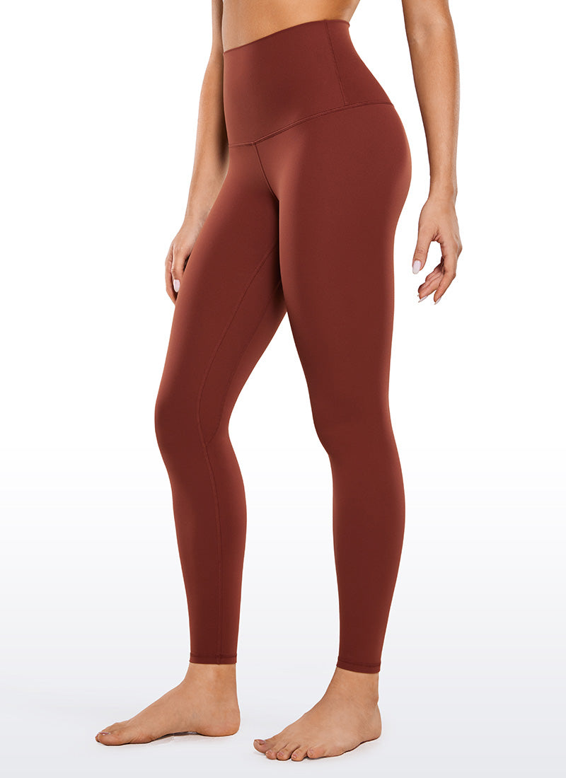 CRZ YOGA Butterluxe Leggings de Yoga de Cintura Alta para Mujer Azufaifo Marrón
