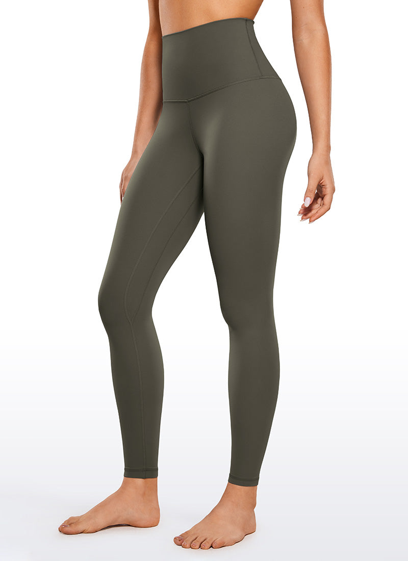 CRZ YOGA Butterluxe Leggings de Yoga de Cintura Alta para Mujer Verde Militar Claro