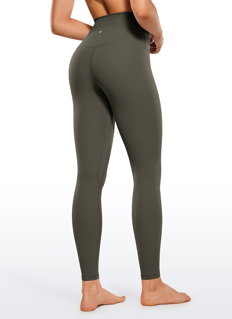 CRZ YOGA Butterluxe Leggings de Yoga de Cintura Alta para Mujer Verde Militar Claro