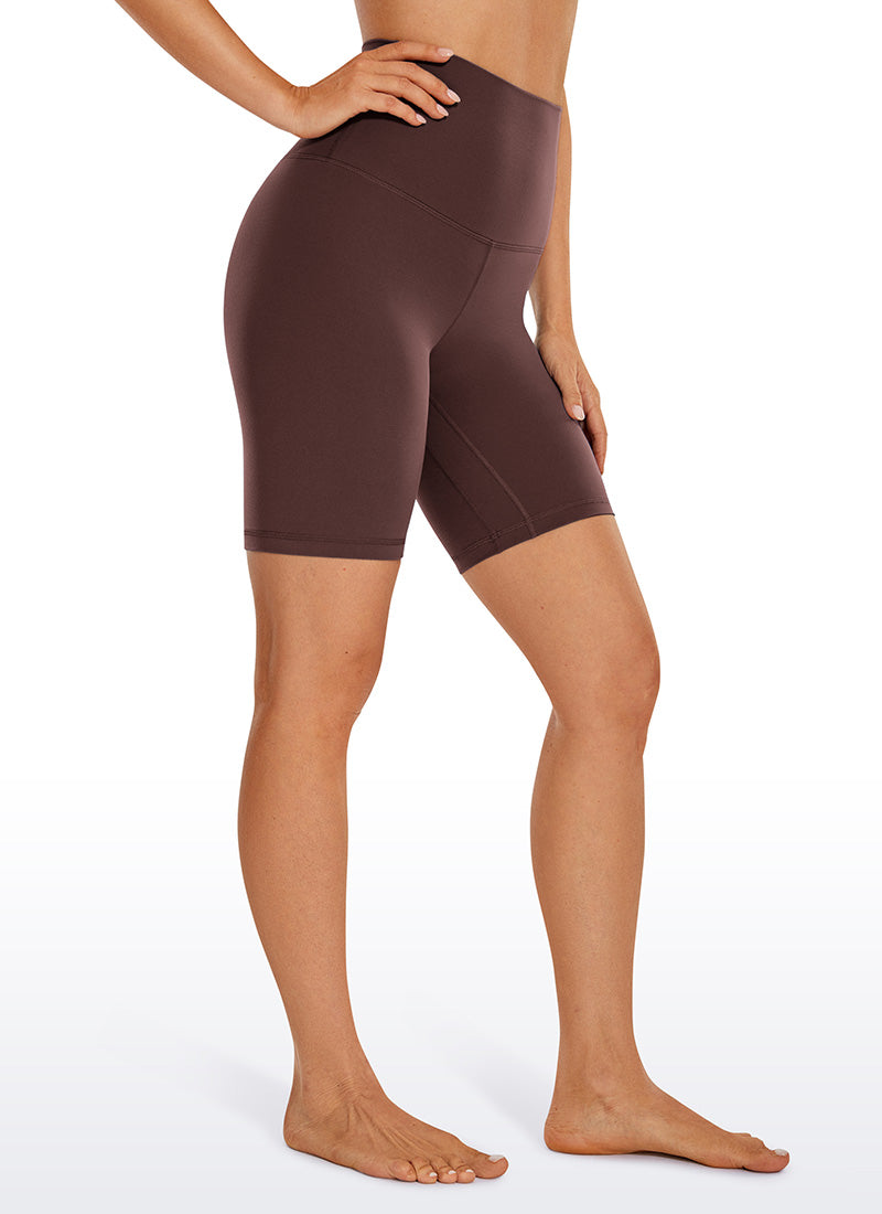 CRZ YOGA Mujeres Shorts Yoga Alta Cintura Butterluxe de 8 pulg. Gris pardo