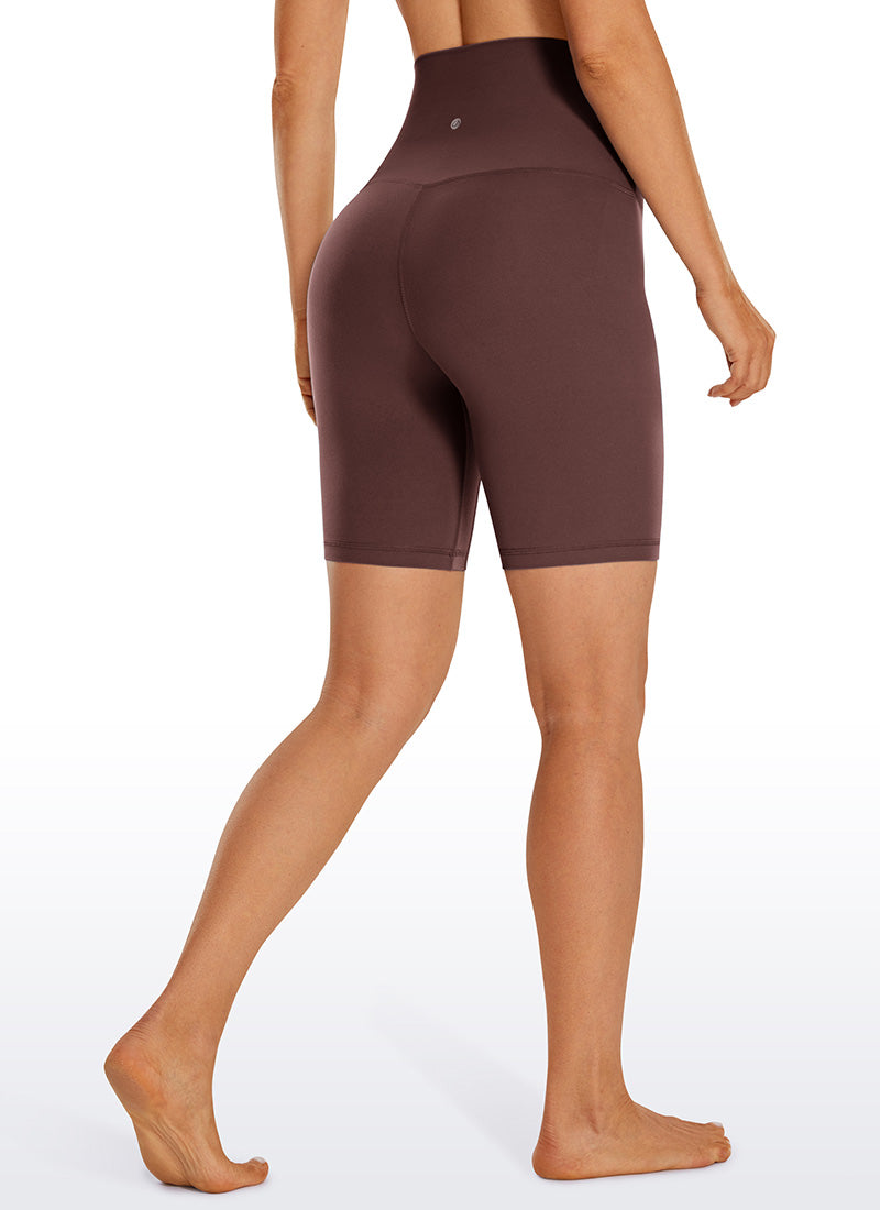 CRZ YOGA Mujeres Shorts Yoga Alta Cintura Butterluxe de 8 pulg. Gris pardo
