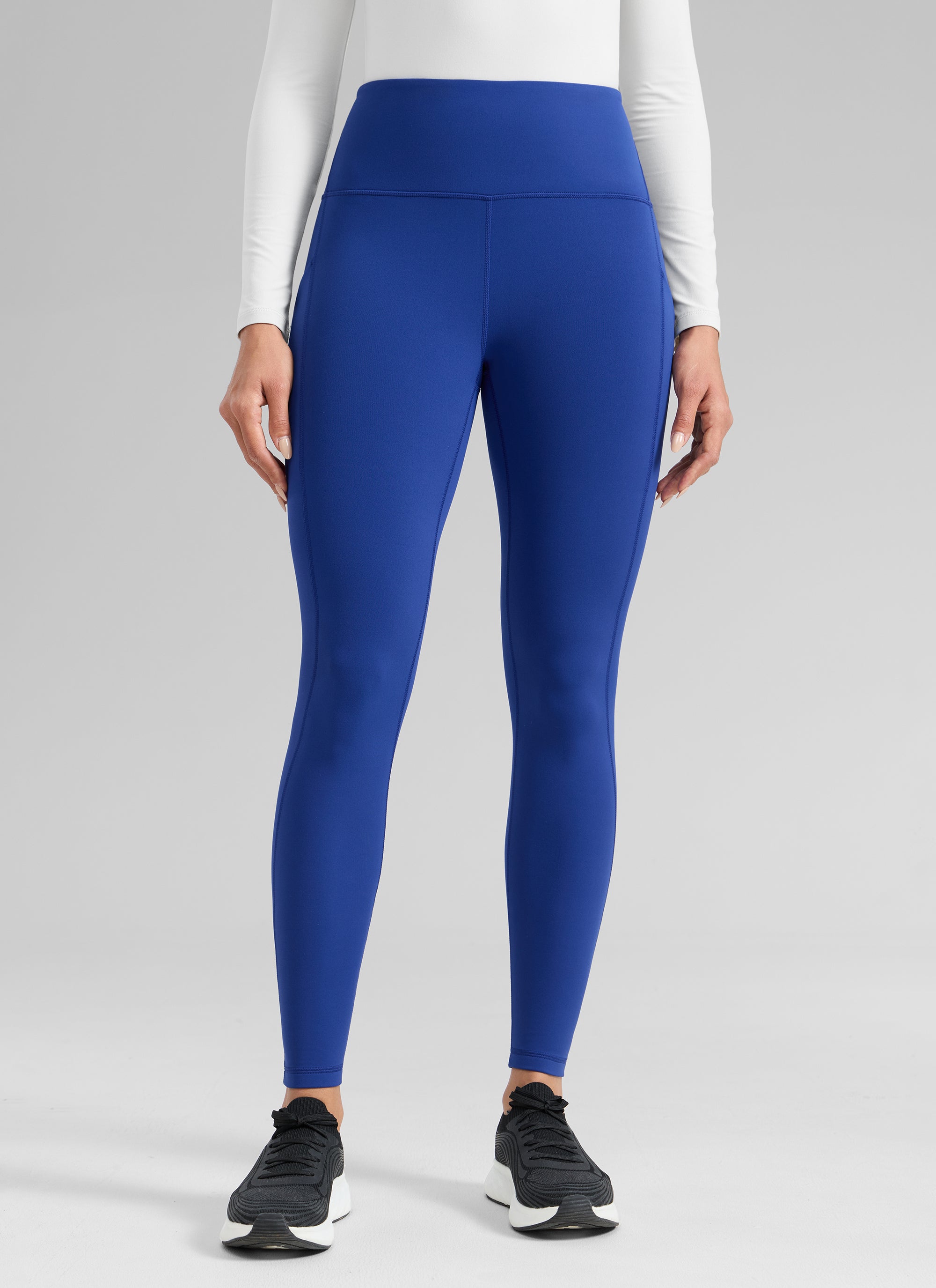 CRZ YOGA Leggings con Bolsillos Water-resistant Fleece Lined 28 pulg. Azul Ondulante