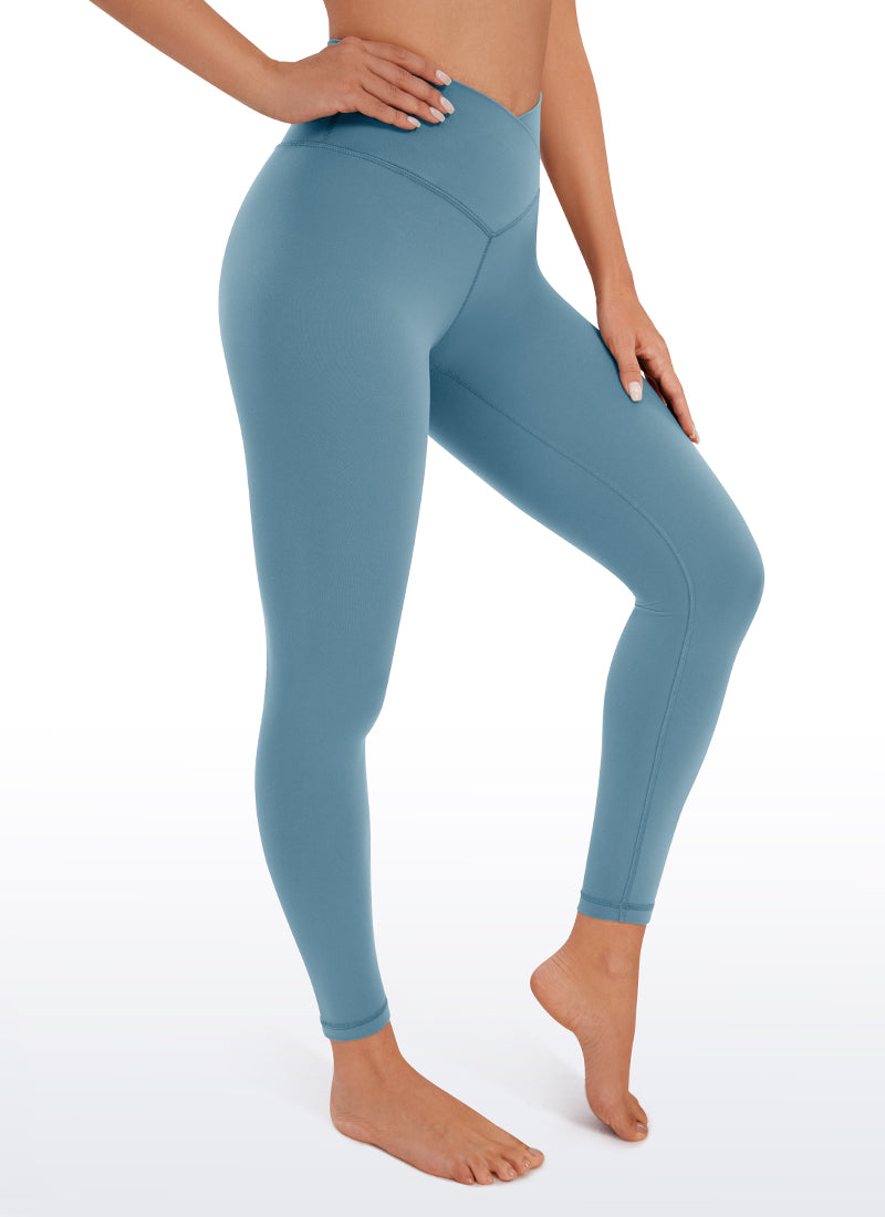 CRZ YOGA Butterluxe Leggings con Cintura Cruzada en V para Mujer Cenizas azules