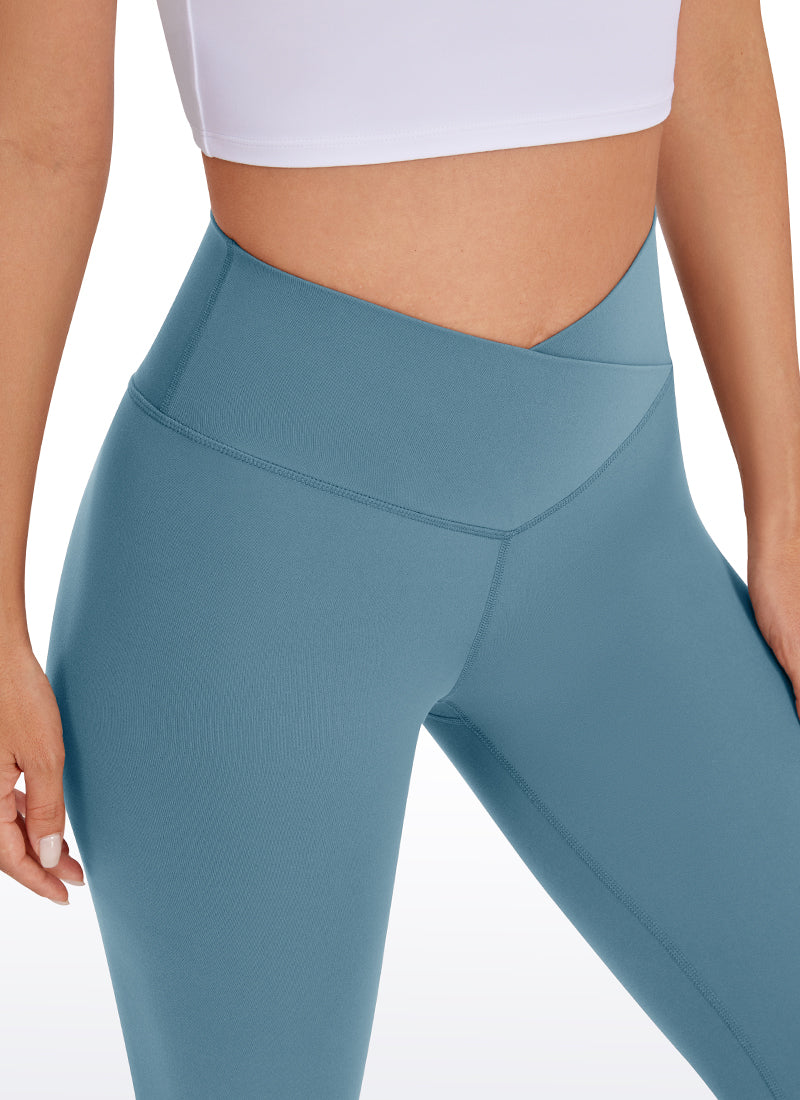 CRZ YOGA Butterluxe Leggings con Cintura Cruzada en V para Mujer Cenizas azules