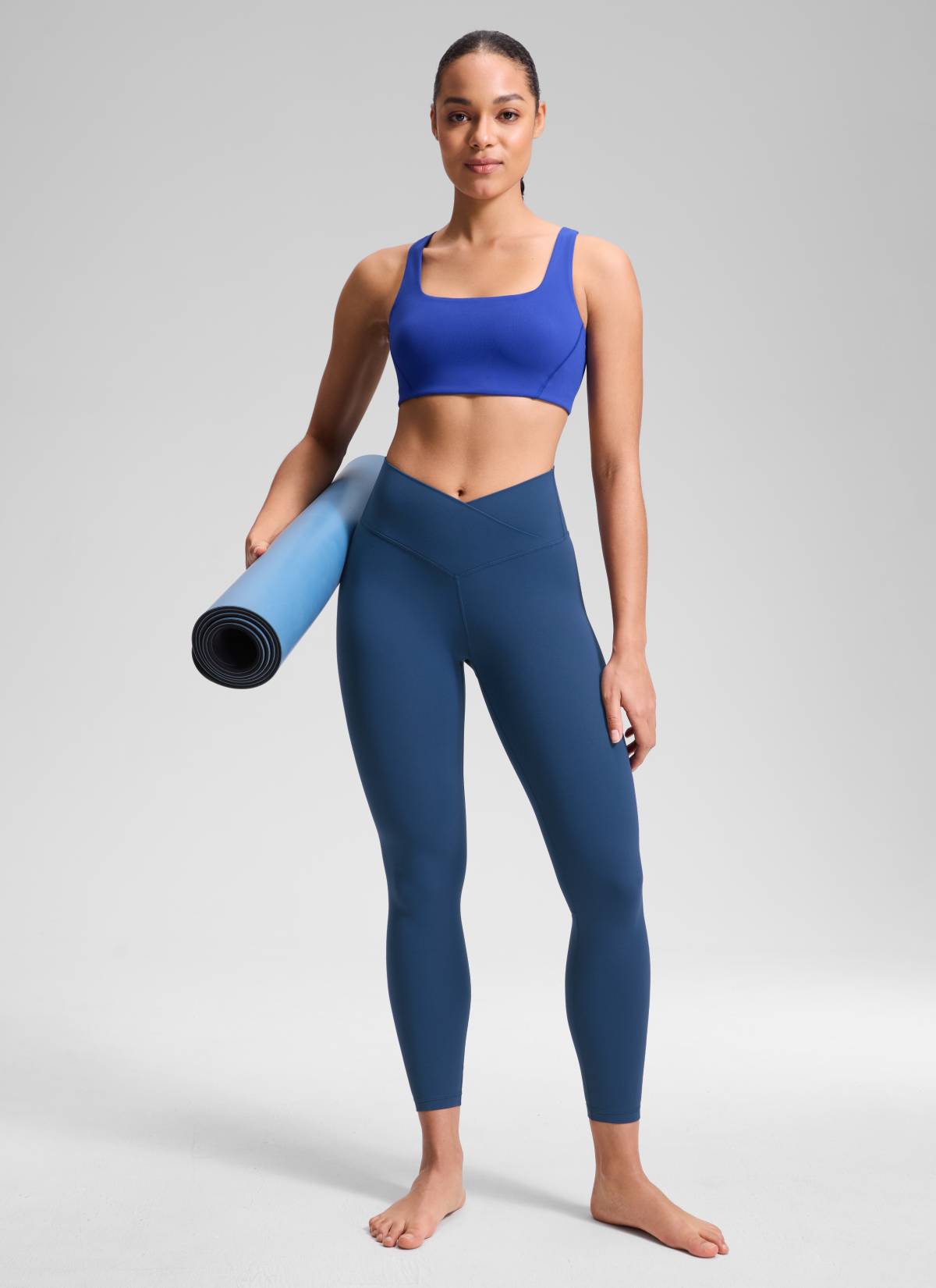 CRZ YOGA Butterluxe Leggings con Cintura Cruzada en V para Mujer MARFIL FRANCÉS