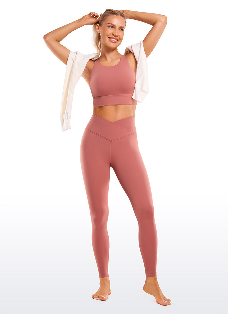 CRZ YOGA Butterluxe Leggings con Cintura Cruzada en V para Mujer Gavanza