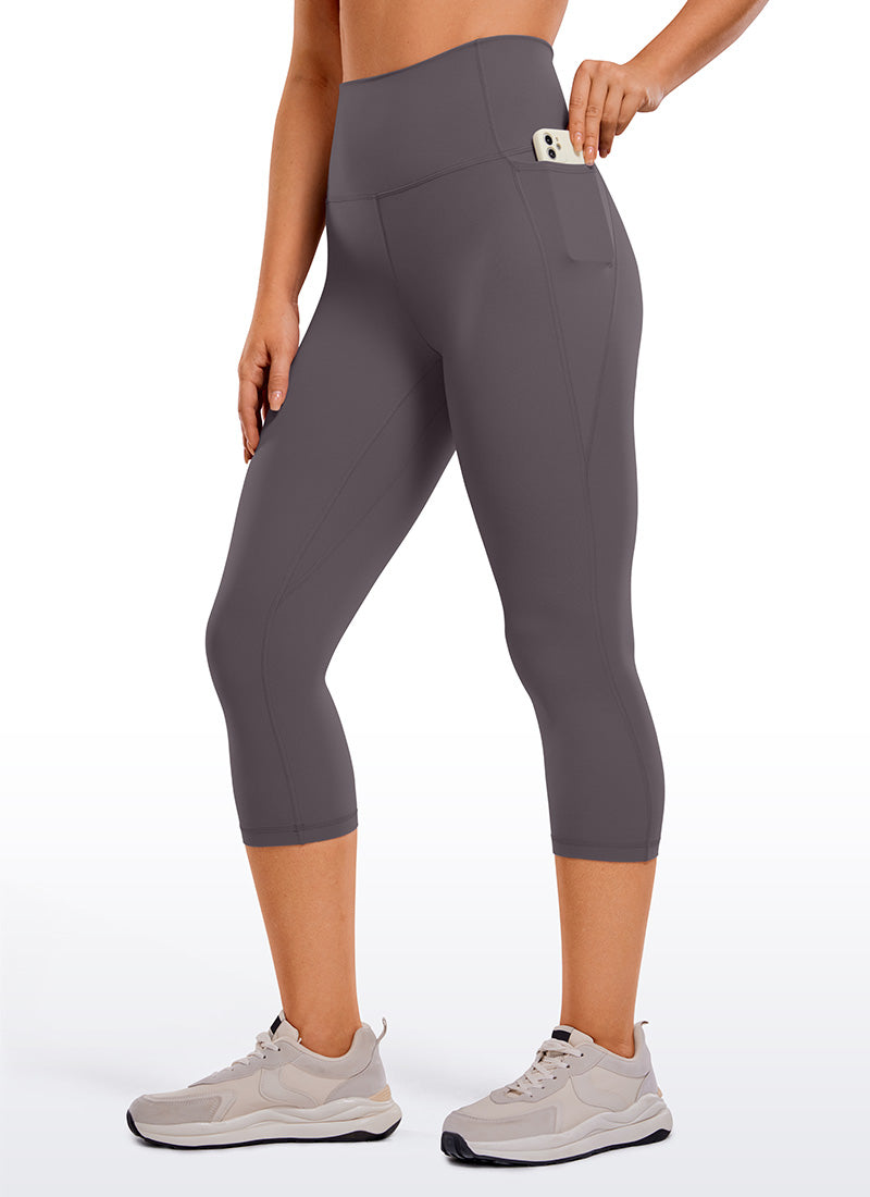 CRZ YOGA Capri de Yoga con Bolsillos de 21 Pulgadas para Mujer Tornado