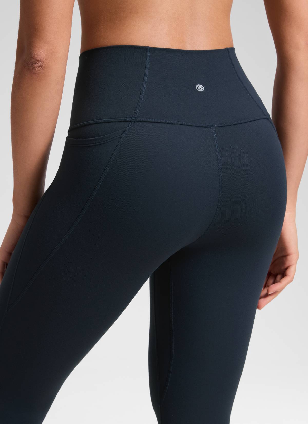 CRZ YOGA Capri de Yoga con Bolsillos de 21 Pulgadas para Mujer True Navy