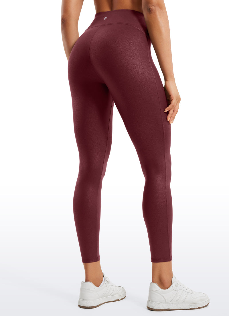 Leggings Butterluxe de Piel Sintética Mate Sin costuras Delanteras de 25 Pulgadas