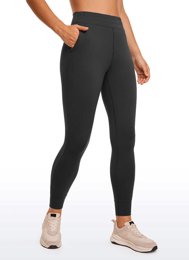 CRZ YOGA Mujeres Joggers Alta Cintura Butterluxe 27 pulg. Negro