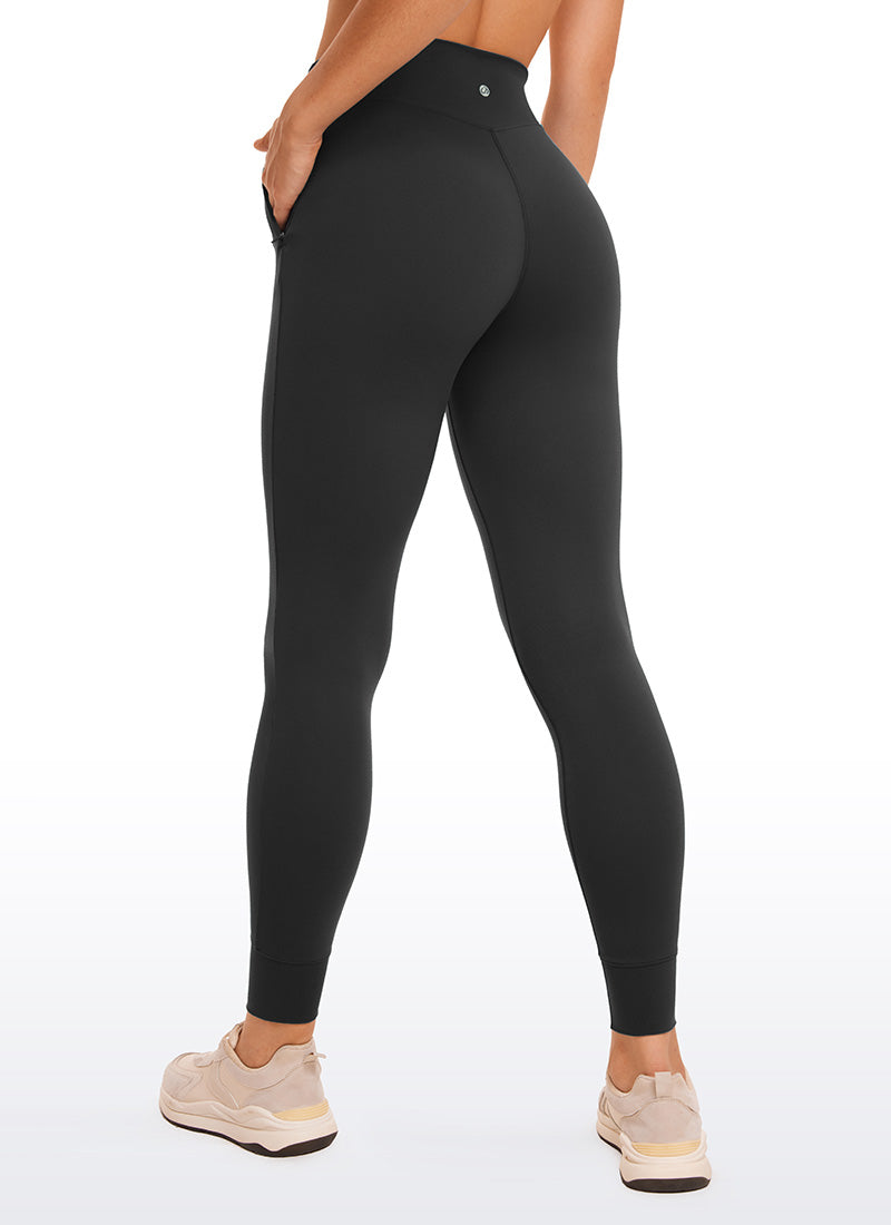 CRZ YOGA Mujeres Joggers Alta Cintura Butterluxe 27 pulg. Negro