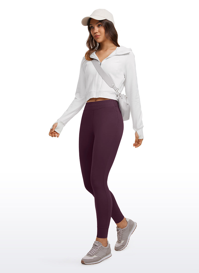 CRZ YOGA Mujeres Joggers Alta Cintura Butterluxe 27 pulg. Deep Purple