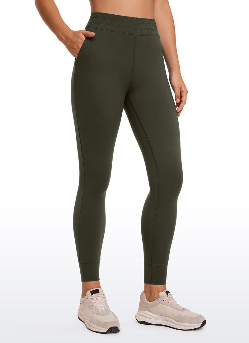CRZ YOGA Mujeres Joggers Alta Cintura Butterluxe 27 pulg. Verde Oliva