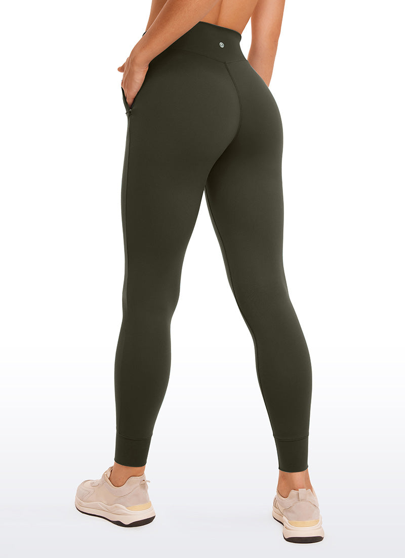 CRZ YOGA Mujeres Joggers Alta Cintura Butterluxe 27 pulg. Verde Oliva