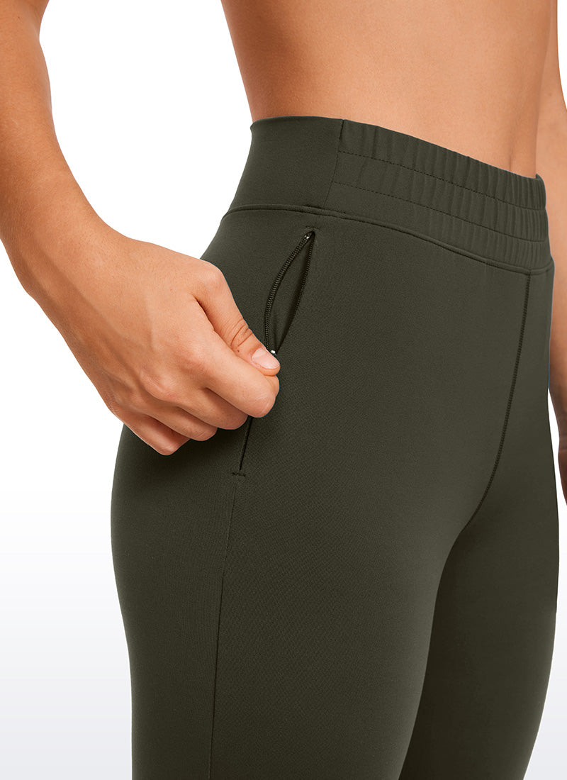 CRZ YOGA Mujeres Joggers Alta Cintura Butterluxe 27 pulg. Verde Oliva