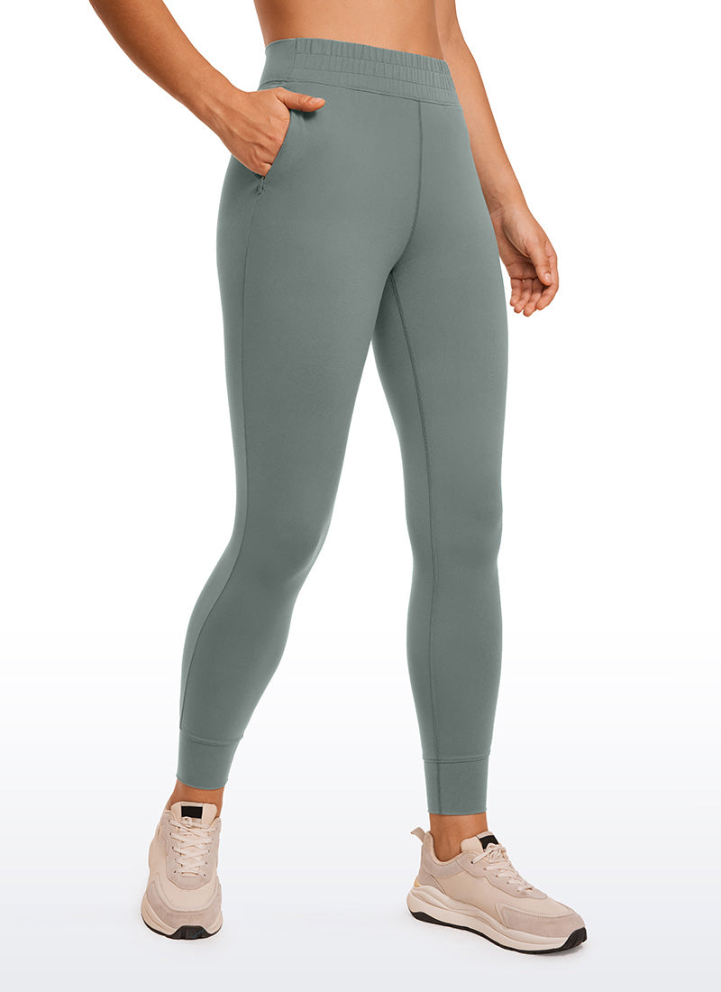 CRZ YOGA Mujeres Joggers Alta Cintura Butterluxe 27 pulg. Salvia gris