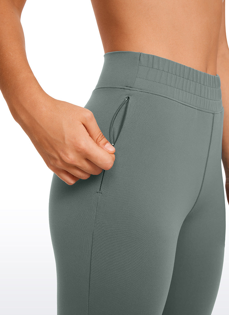 CRZ YOGA Mujeres Joggers Alta Cintura Butterluxe 27 pulg. Salvia gris