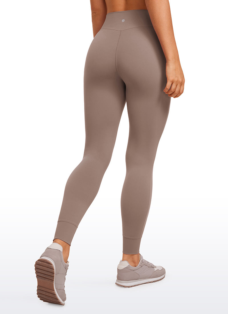 CRZ YOGA Mujeres Joggers Alta Cintura Butterluxe 27 pulg. Marrón Morada