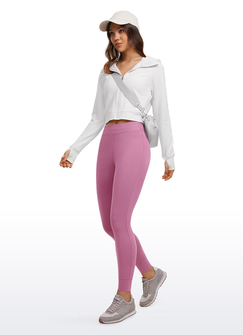 CRZ YOGA Mujeres Joggers Alta Cintura Butterluxe 27 pulg. Polvo de Terciopelo