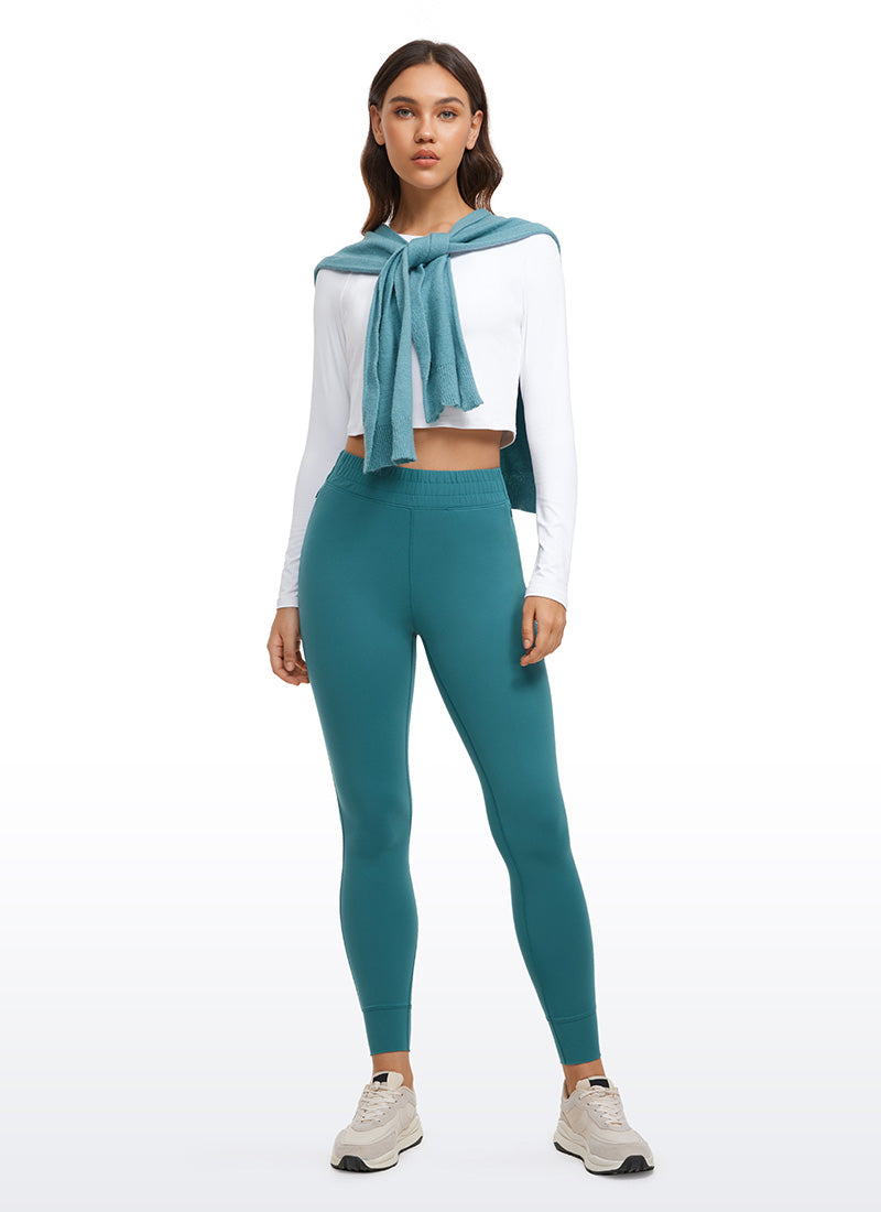 CRZ YOGA Mujeres Joggers Alta Cintura Butterluxe 27 pulg. Jade Verde