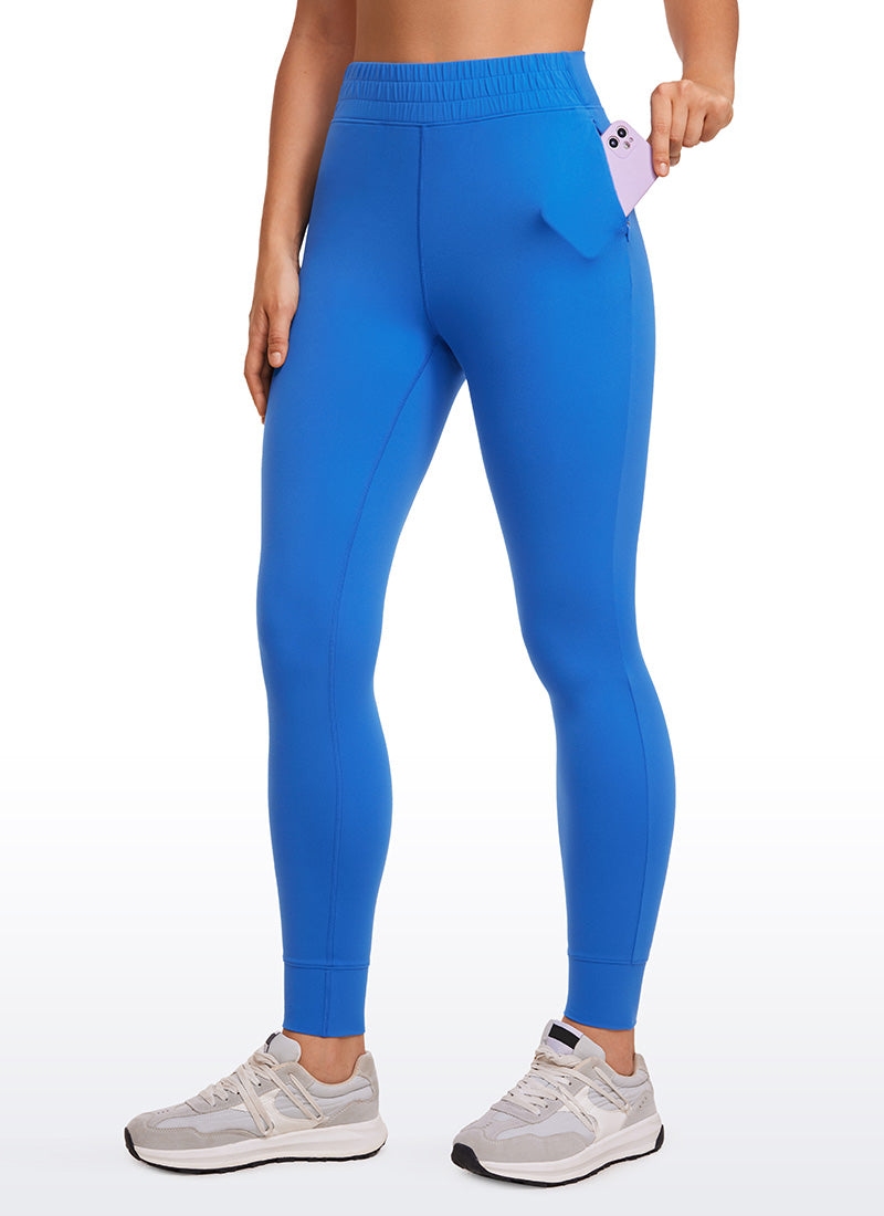 CRZ YOGA Mujeres Joggers Alta Cintura Butterluxe 27 pulg. Azul Destello